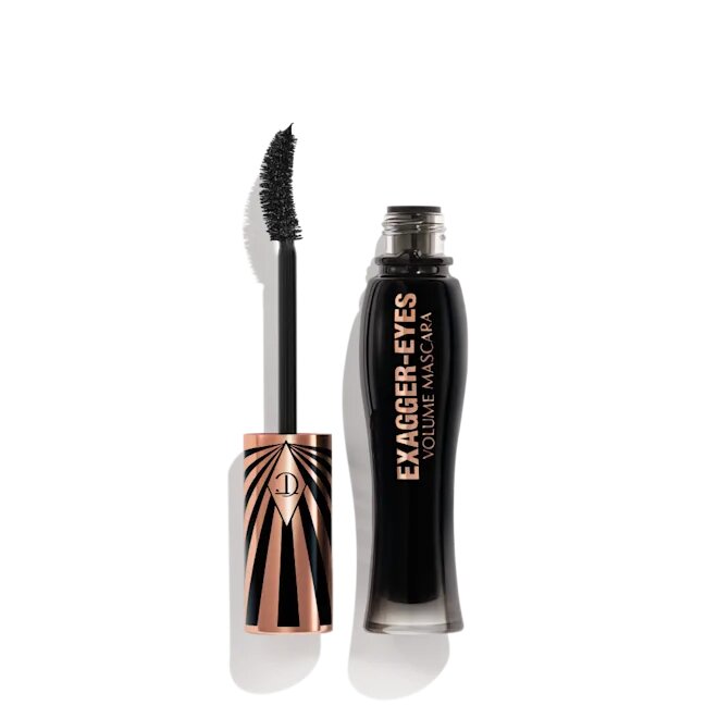 НОВИНКА Туш для подовження вій і об'єму Charlotte Tilbury EXAGGER-EYES VOLUME MASCARA EXAGGER-BLACK Volumising Mascara for Multiplied, Thicker, Fanned-Out Looking Lashes, 28-HOUR EXAGGERATED FAST VOLUME + CURL!